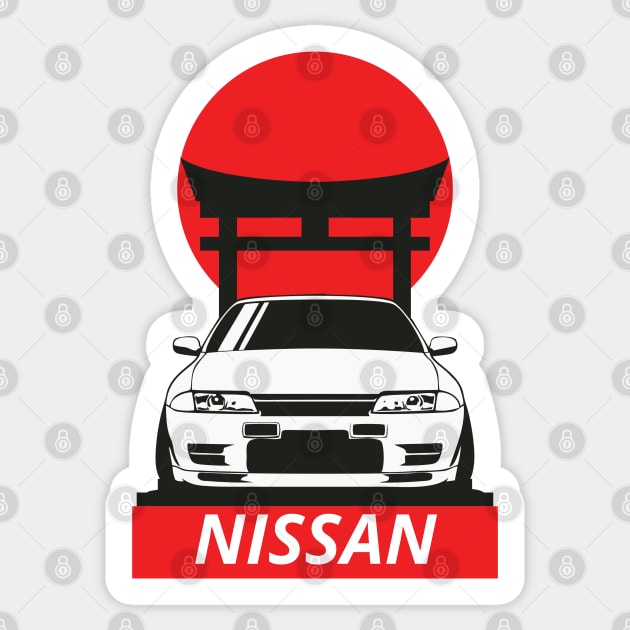 nissan r32 Sticker by artoriaa